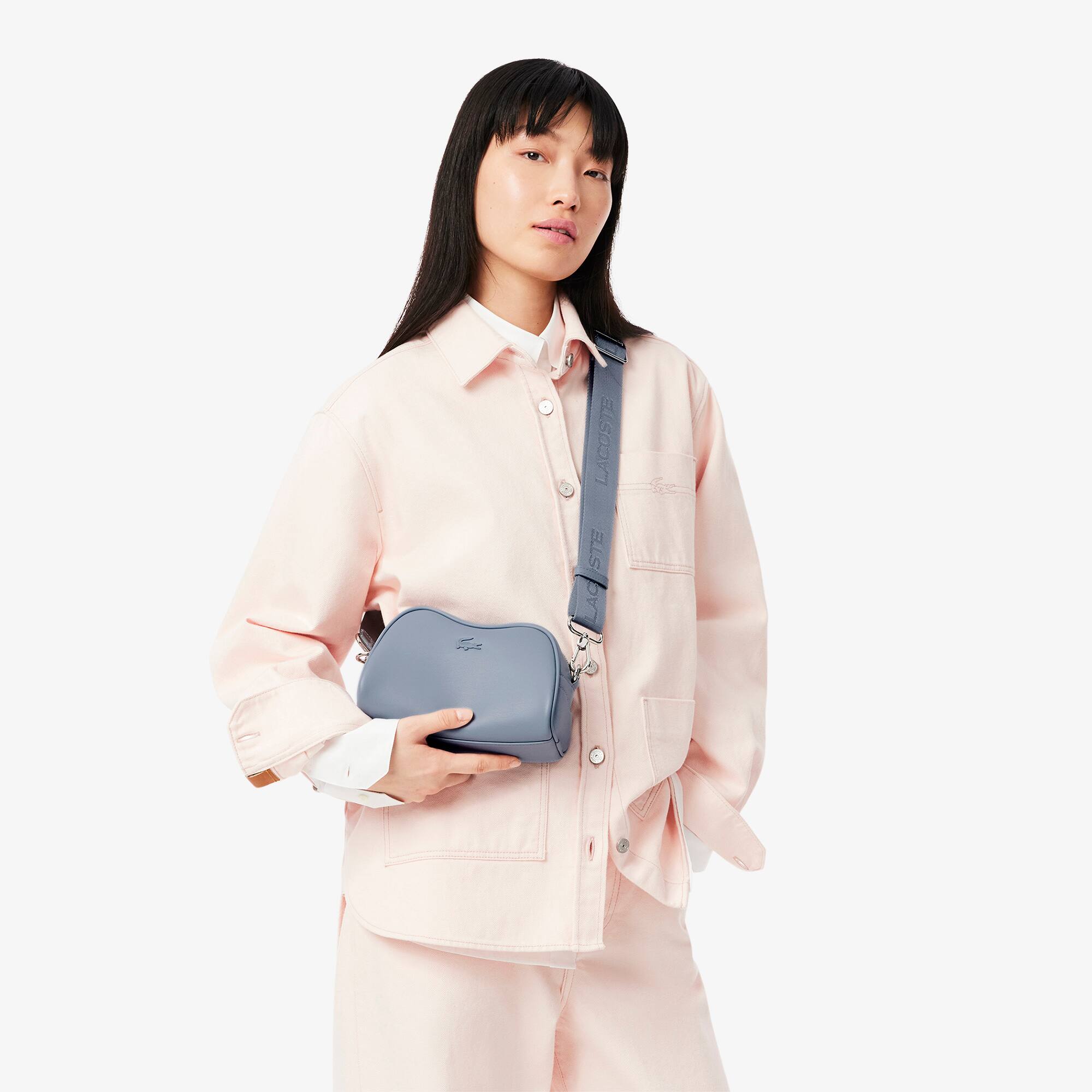 Mini Bolsa Tiracolo em Couro Liso Lora Transversal Lacoste