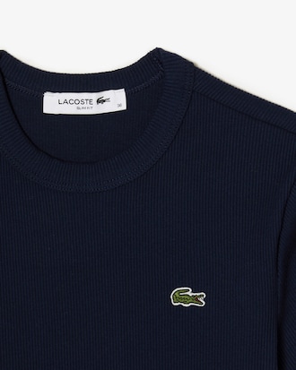 Remera De Algod&oacute;n Acanalada Al Cuerpo