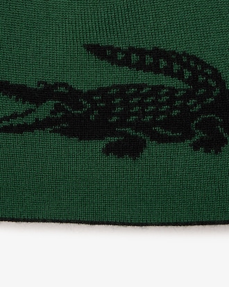 Gorro Revers&iacute;vel com Crocodilo