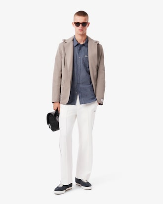 Blazer Twill con Capucha