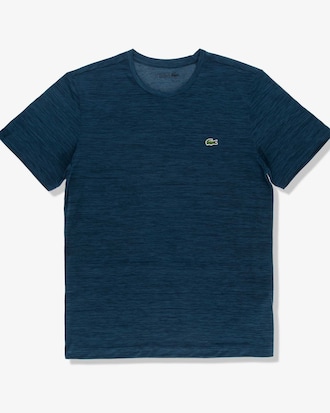 Camiseta masculina Lacoste SPORT em poliamida com gola careca