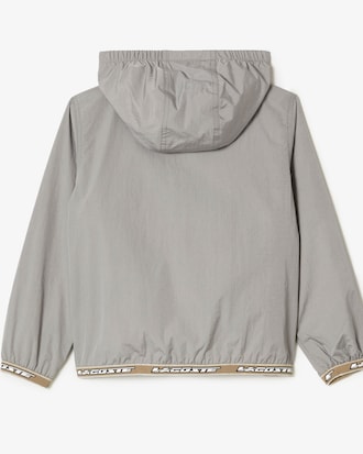 Jaqueta infantil Lacoste com capuz