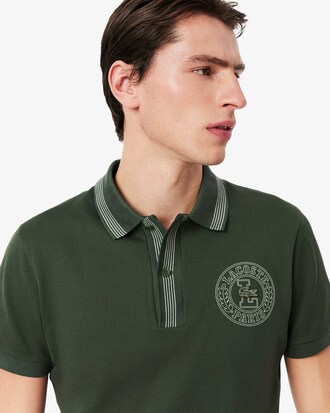 Polo L.12.12 Con Emblema Estampado Fit Regular