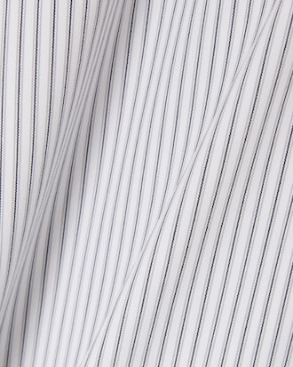 Camisa de corte ajustado de popel&iacute;n el&aacute;stico de rayas
