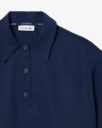 Polo Oversized em Sarja Fluida