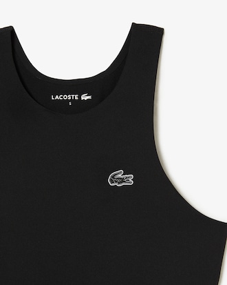 Top feminino Lacoste em poliamida reciclada quick-dry com stretch