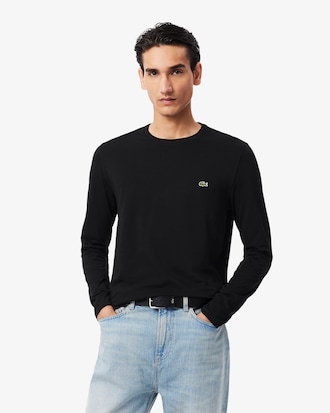 Camiseta de Algod&atilde;o Pima com Manga Longa