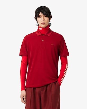 Polo de piqu&eacute; de seda de corte cl&aacute;sico Runway