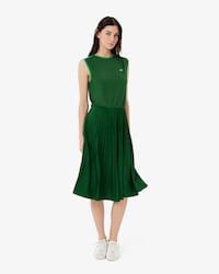 Vestido Plisado Sin Mangas