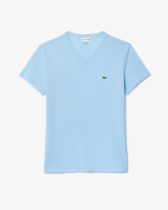 Remera De Algodón Pima Liviano Con Escote En V