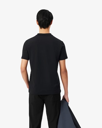 Remera de piqu&eacute; con detalles de marca de jacquard