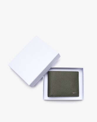 Carteira dobr&aacute;vel masculina Soft Mate em couro granulado fosco