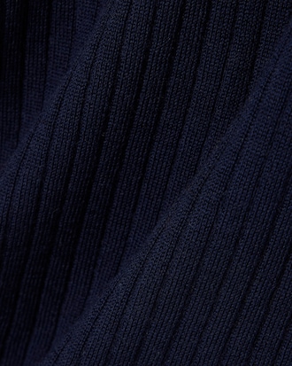 Cardigan de L&atilde; Merino de Malha Canelada