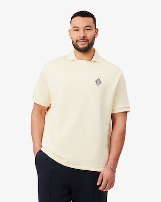 Polo em Moletom com Aplique Bordado Corte solto