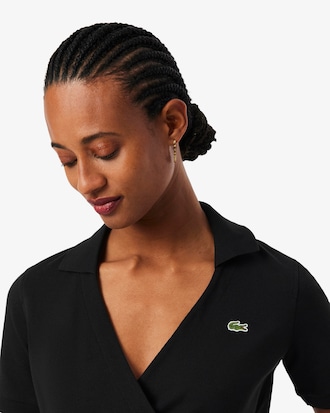 Polo Envelope em Mini Piqu&eacute; Stretch