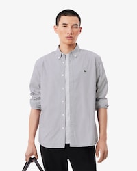 Camisa Manga Longa Masculina de Pinpoint em Modelagem Regular