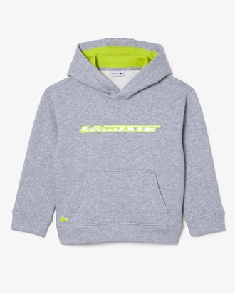 Moletom Infantil com Capuz e Logo Lacoste