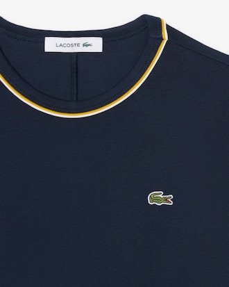 Vestido Camiseta em Jersey com Detalhe de Acabamento