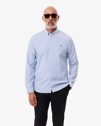 Camisa Manga Longa Masculina de Pinpoint em Modelagem Regular