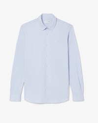 Camisa em Mistura de Algod&atilde;o Modelagem ajustada