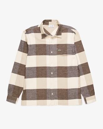 Sobrecamisa de Flanela Modelagem Reta
