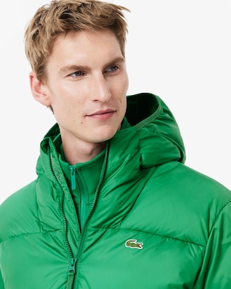 Campera Puffer Impermeable Con Capucha Corta