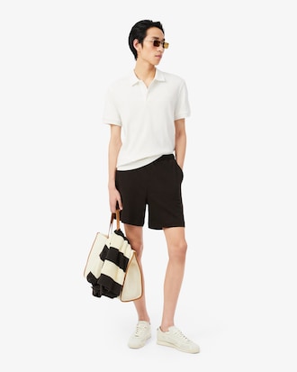 Polo de Malha Canelada Modelagem Cl&aacute;ssica