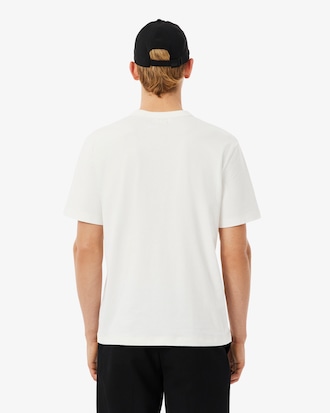 Remera de Algodón Estampada de Peso Medio