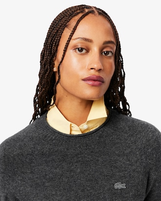 Su&eacute;ter de L&atilde; Cardada de Malha 3D