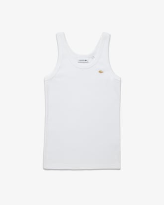 Regata feminina canelada em algod&atilde;o