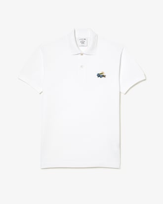 Polo masculina Lacoste x Netflix em algodão orgânico