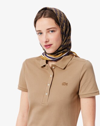 Vestido Estilo Polo De Piqu&eacute; Elastizado Slim Fit