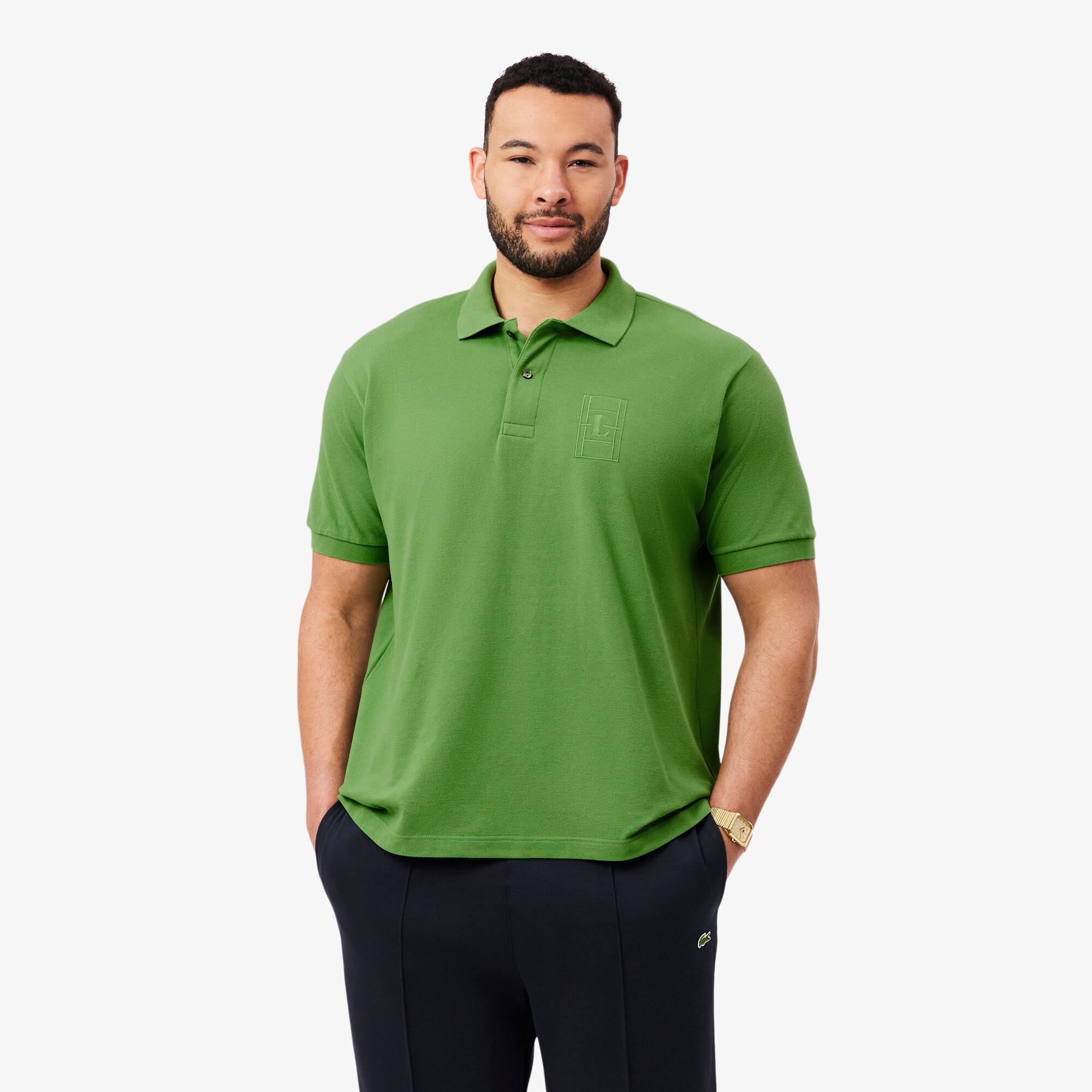 Camiseta Gola Polo Lacoste Classic Fit Bordada