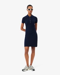 Vestido Estilo Polo De Piqu&eacute; Elastizado Slim Fit
