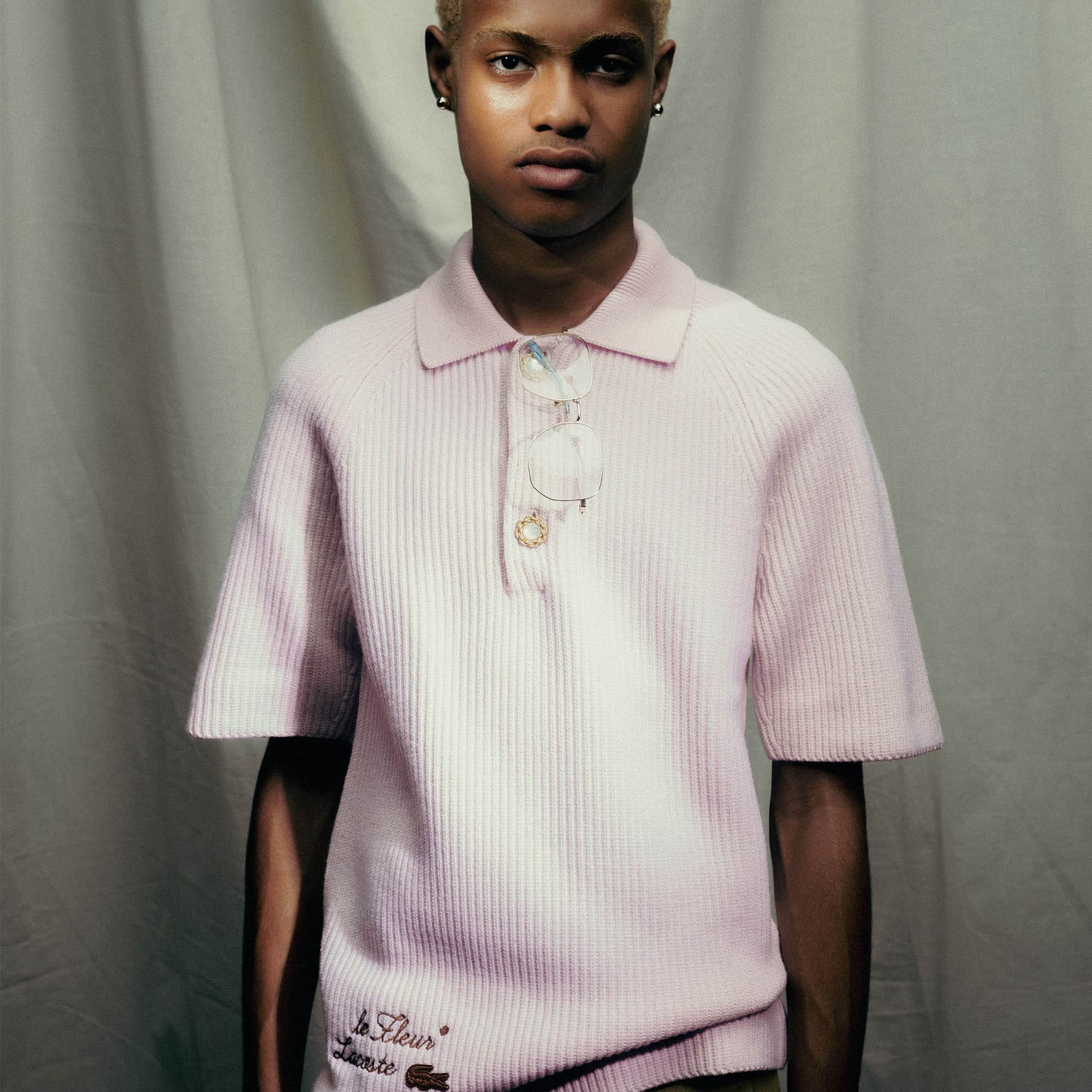 Suéter de Gola Polo Lacoste x le FLEUR - Moda Masculina