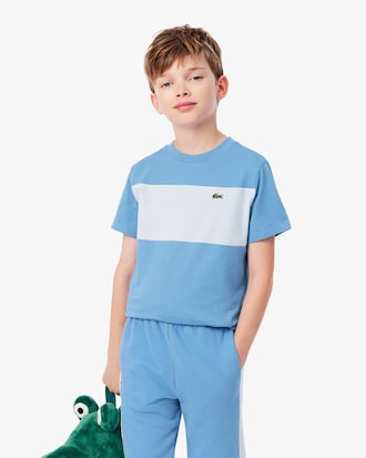 Remera de algod&oacute;n con bloques de color