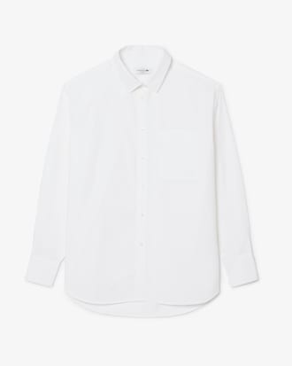 Camisa oversized de popel&iacute;n de algod&oacute;n