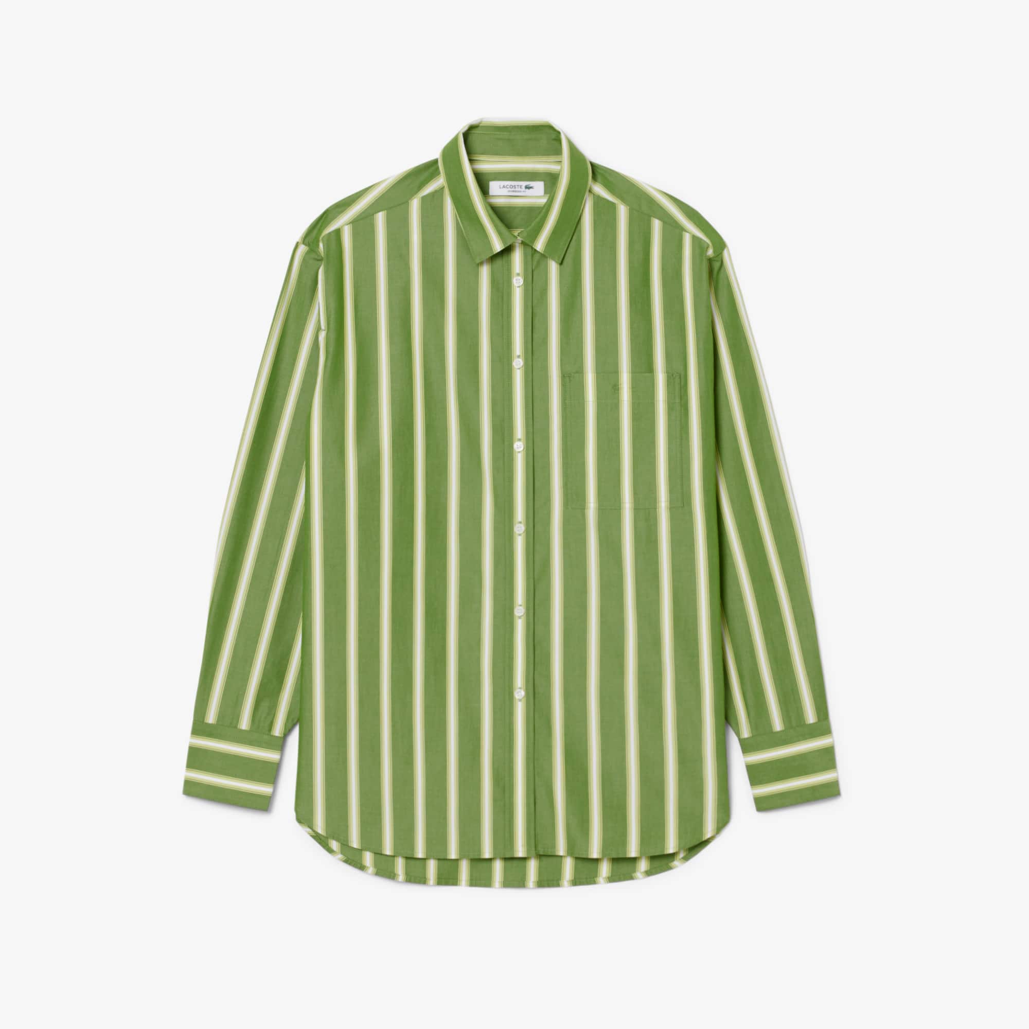 Camisa longa Oversized em Popeline de Algodão