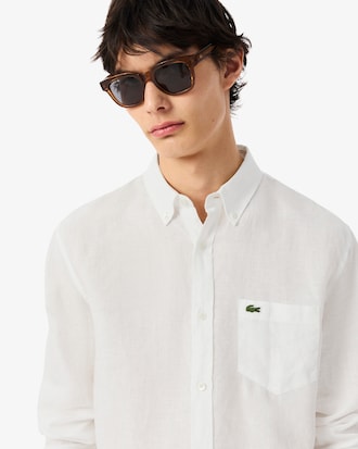 Camisa de Linho de Caimento Regular