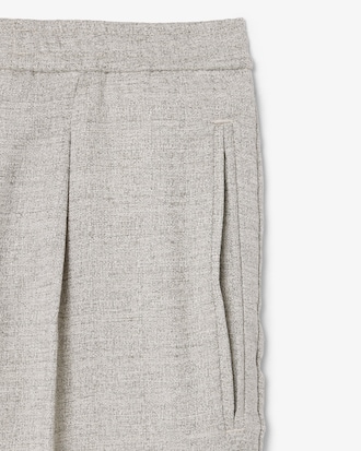 Cal&ccedil;a de Trama Flam&ecirc; com Modelagem Ampla