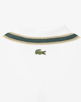Camisa Polo Cl&aacute;ssica com Detalhe de Emblema Feita na Fran&ccedil;a