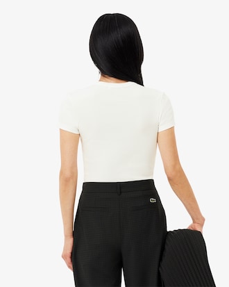 Remera De Algod&oacute;n Acanalada Al Cuerpo