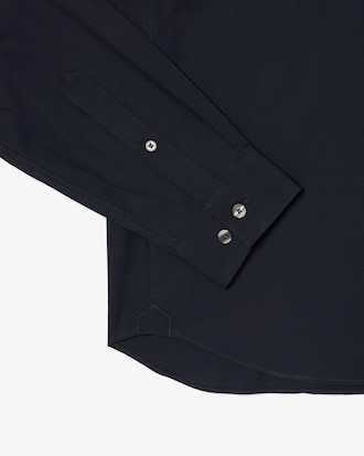 Camisa Slim Fit em Popeline de Algod&atilde;o Stretch
