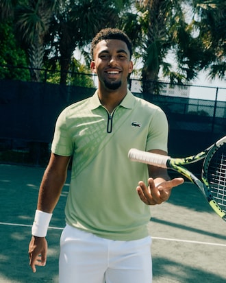 Polo de T&ecirc;nis Slim Fit Gravada Ultra-Dry