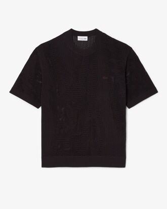 Su&eacute;ter Estampado de Manga Curta - Modelagem ampla