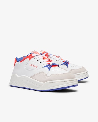 T&ecirc;nis feminino Court Slam em couro e material sint&eacute;tico