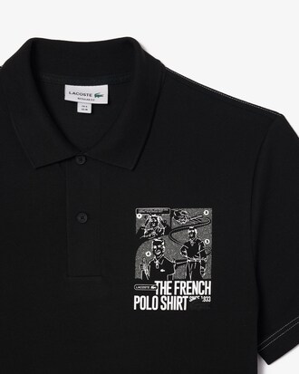 Camisa Polo Lacoste Movement com Estampa e Caimento Regular