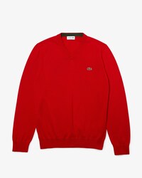 Su&eacute;ter em Algod&atilde;o com Gola V