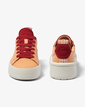 Tênis feminino Lacoste Carnaby Platform em couro