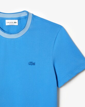 Camiseta masculina Lacoste Regular Fit em piqu&eacute; com stretch